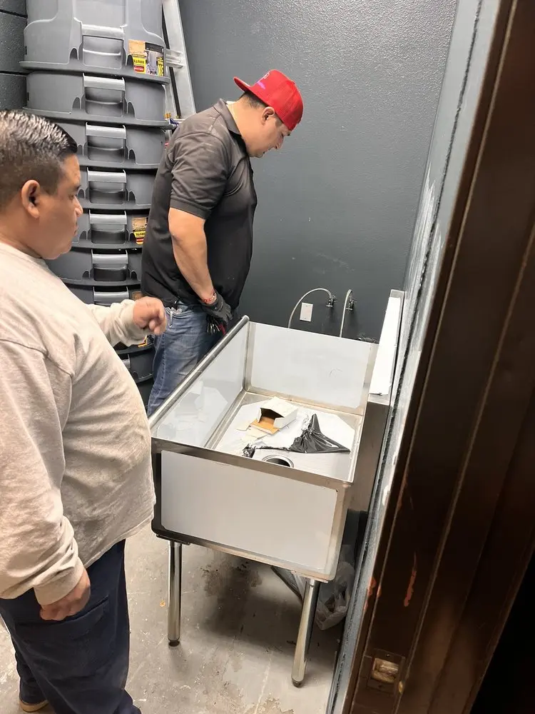 Commercial plumbing and sink installation in Hatchville
